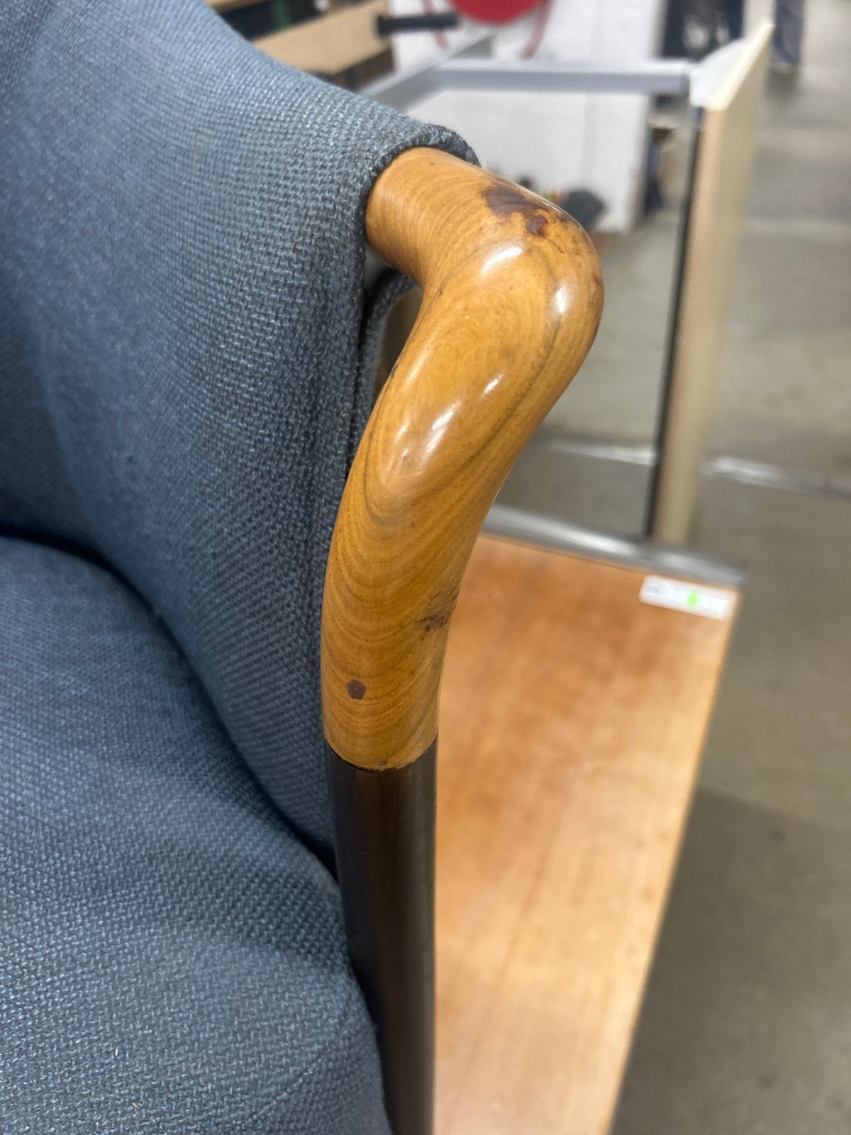 Giorgetti 'Progetti' fauteuil - Umberto Asnago jaren 80, Huis en Inrichting, Fauteuils, Ophalen, Gebruikt, Hout, 75 tot 100 cm