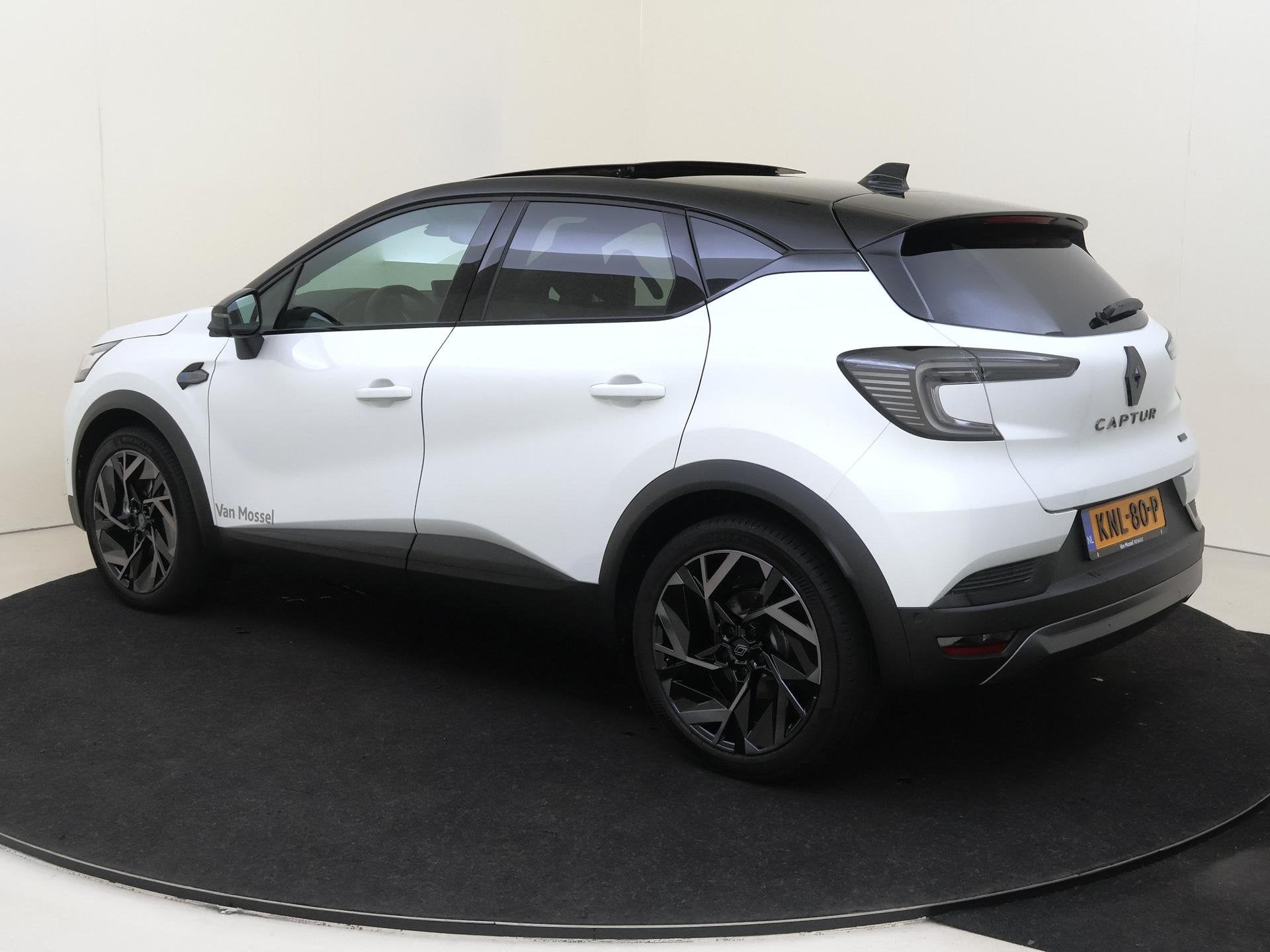 Renault Captur 1.8 E-Tech full hybrid 160 esprit Alpine Pano, Auto's, 1789 cc, 4 cilinders, Wit, Origineel Nederlands