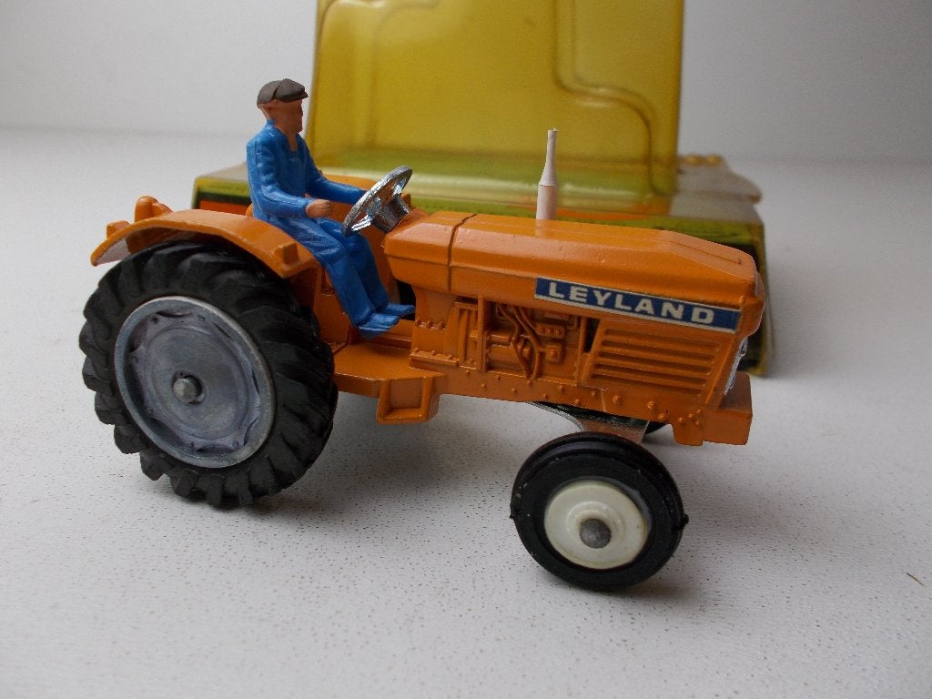 1972 Dinky Toys 308 LEYLAND 384 TRACTOR + ORIG. DOOSJE! (A), Ophalen of Verzenden, Zo goed als nieuw, Tractor of Landbouw, Dinky Toys