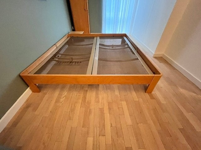 Auping Auronde 180 x 200 beuken 34 cm hoog, Huis en Inrichting, Slaapkamer | Bedden, Ophalen, Tweepersoons, 180 cm, 200 cm