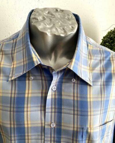 Earth Shaker overhemd maat XXL NIEUW, Ophalen of Verzenden, Nieuw, Blauw, Overige halswijdtes
