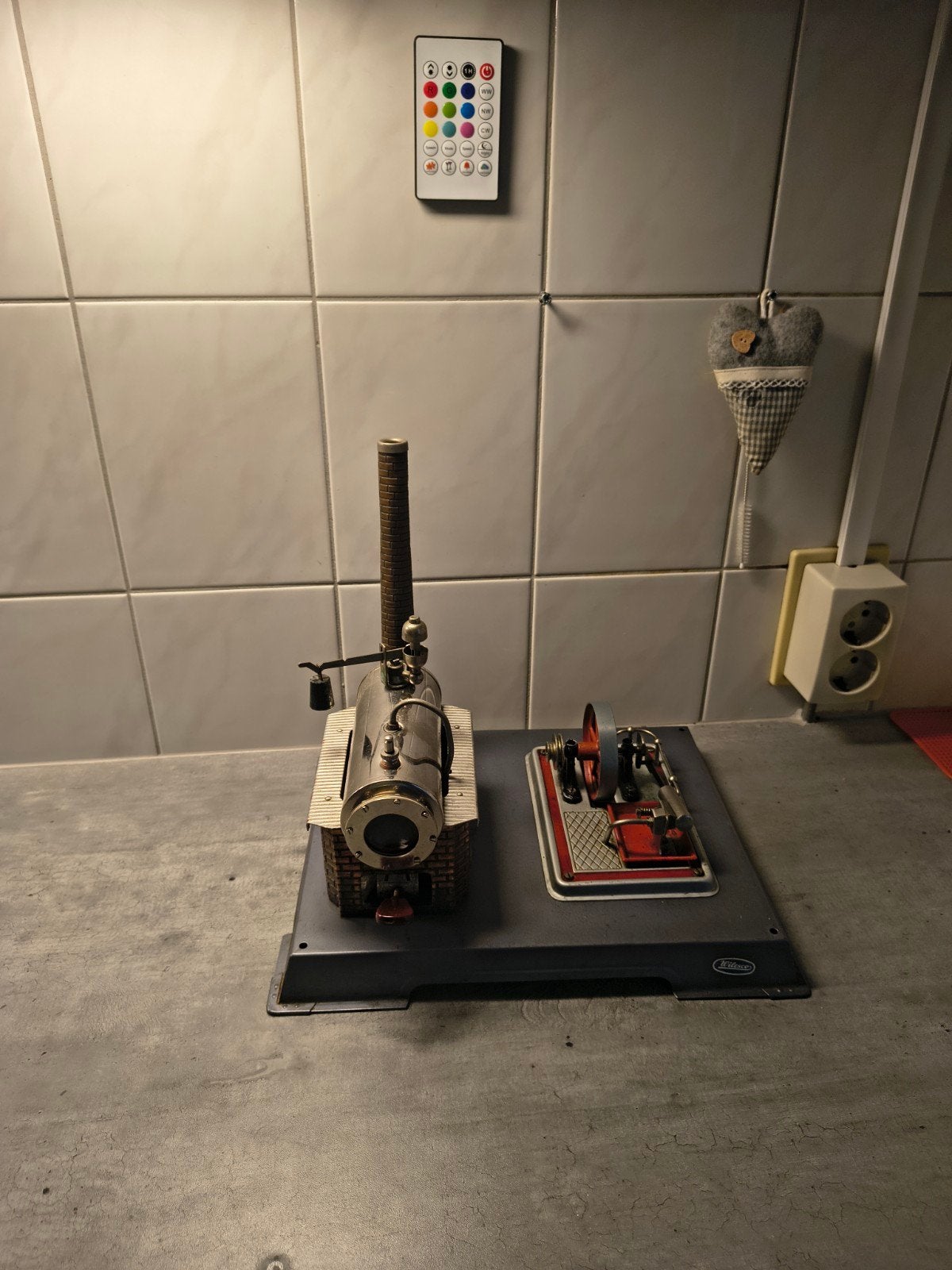 Wilesco Stoommachine D12 - Zeldzaam Oud Model, Topstaat, Antiek en Kunst, Antiek | Speelgoed, Ophalen of Verzenden