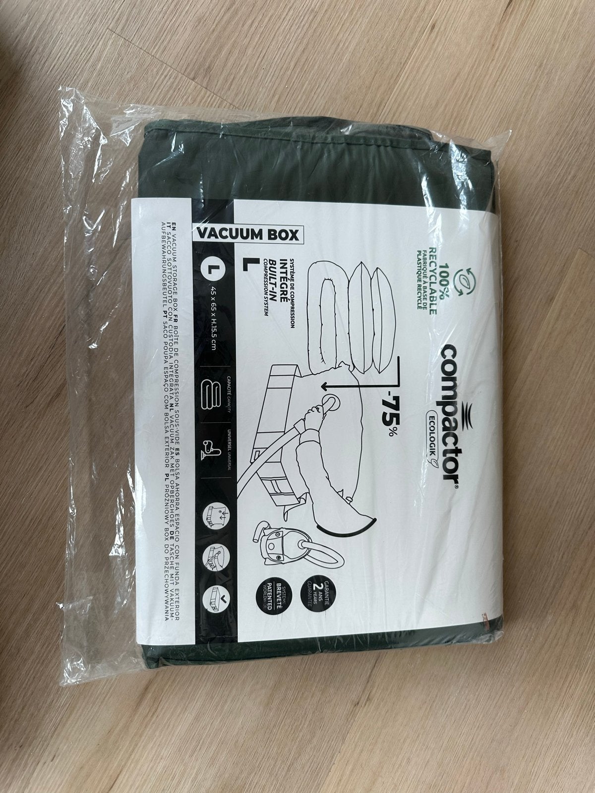 Compactor Vacuum Opbergbox L, Ophalen, Nieuw