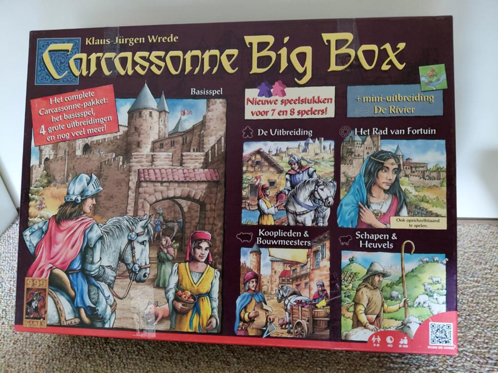 Carcassonne Big Box, Vijf spelers of meer, Ophalen, Gebruikt, 999 Games