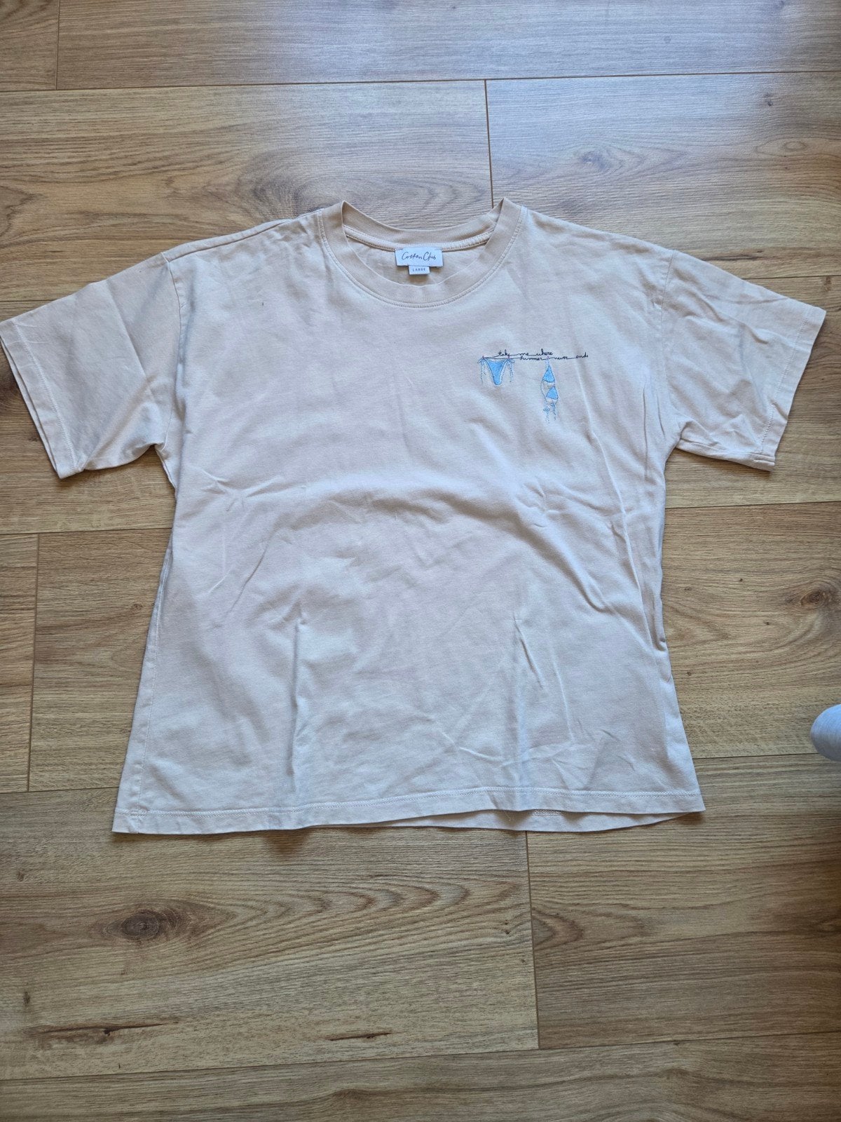 Tshirt Cotton Club, maat L, Beige, Maat 42/44 (L), Ophalen of Verzenden, Zo goed als nieuw