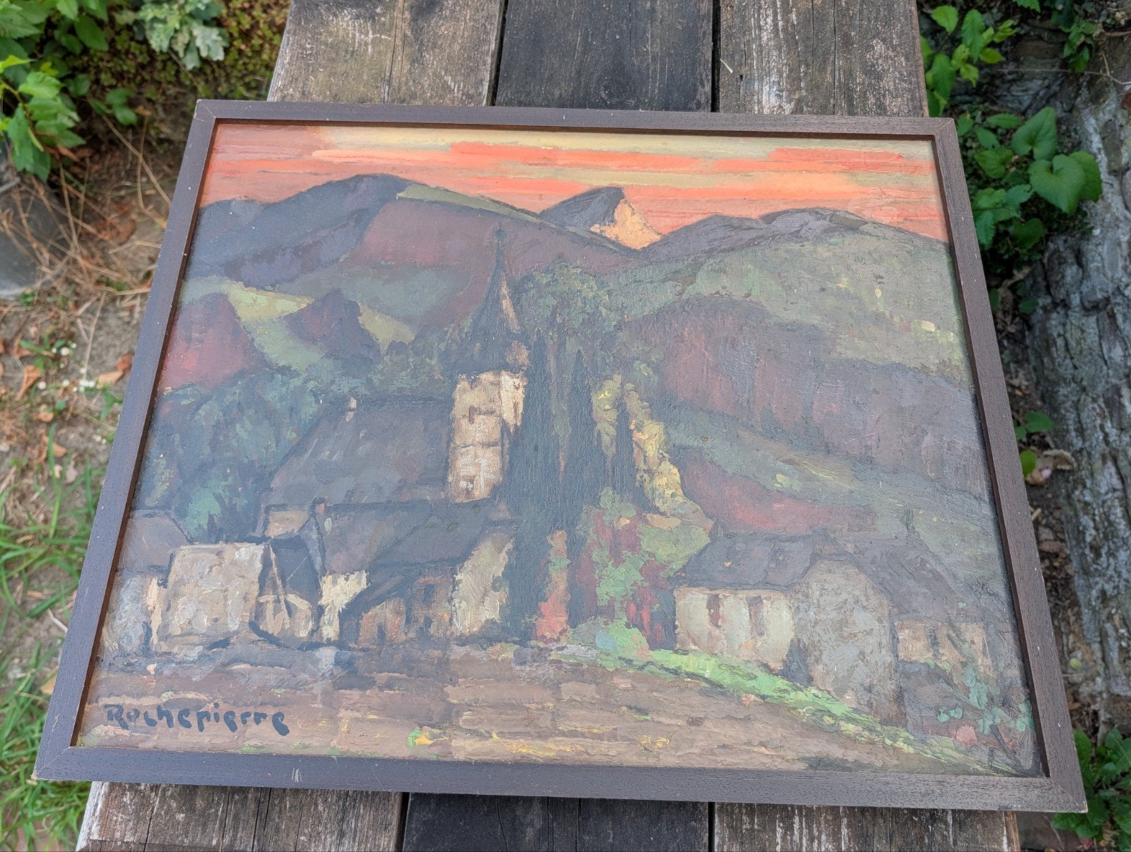 Schilderij "Beaudéan" (Hautes-Pyrénées) – Art de Paris, Ophalen, Paneel, Overige stijlen, Landschap