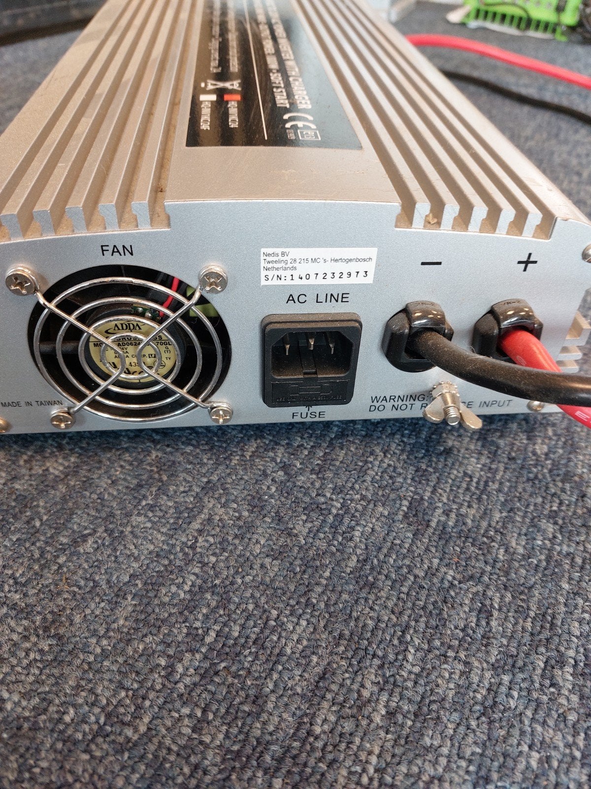 Omvormer 24V DC naar 230V AC met lader mar 1 jaar garantie, De Tweeling 28, 5215 MC 's-Hertogenbosch, Nederland, Gebruikt, Nedis B.V.
