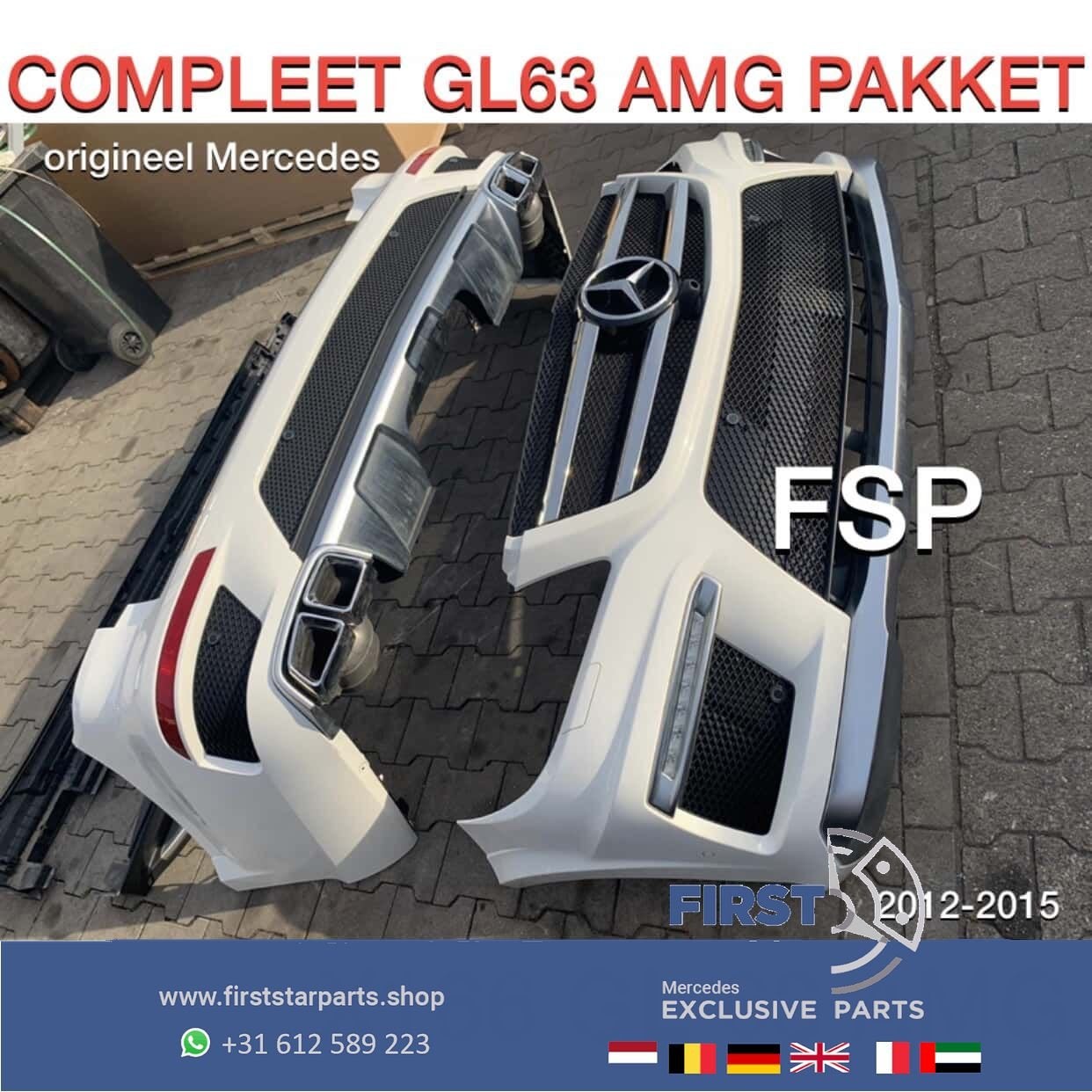 X166 GL63 AMG PAKKET Mercedes GL Klasse COMPLEET WIT ORIGINE, Gebruikt, -, Ophalen of Verzenden, Bumper