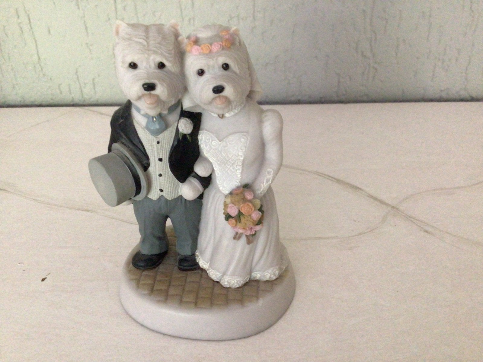 Doggie People Westies Forever Bruidspaar Beeldje, Ophalen of Verzenden, Zo goed als nieuw, Hond of Kat, Beeldje of Figuurtje