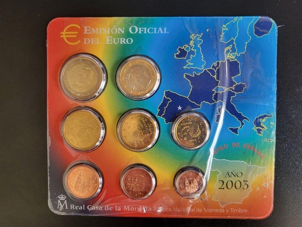 BU euromunten jaarset 2003 Spanje, Ophalen of Verzenden, Spanje, Overige waardes, Setje