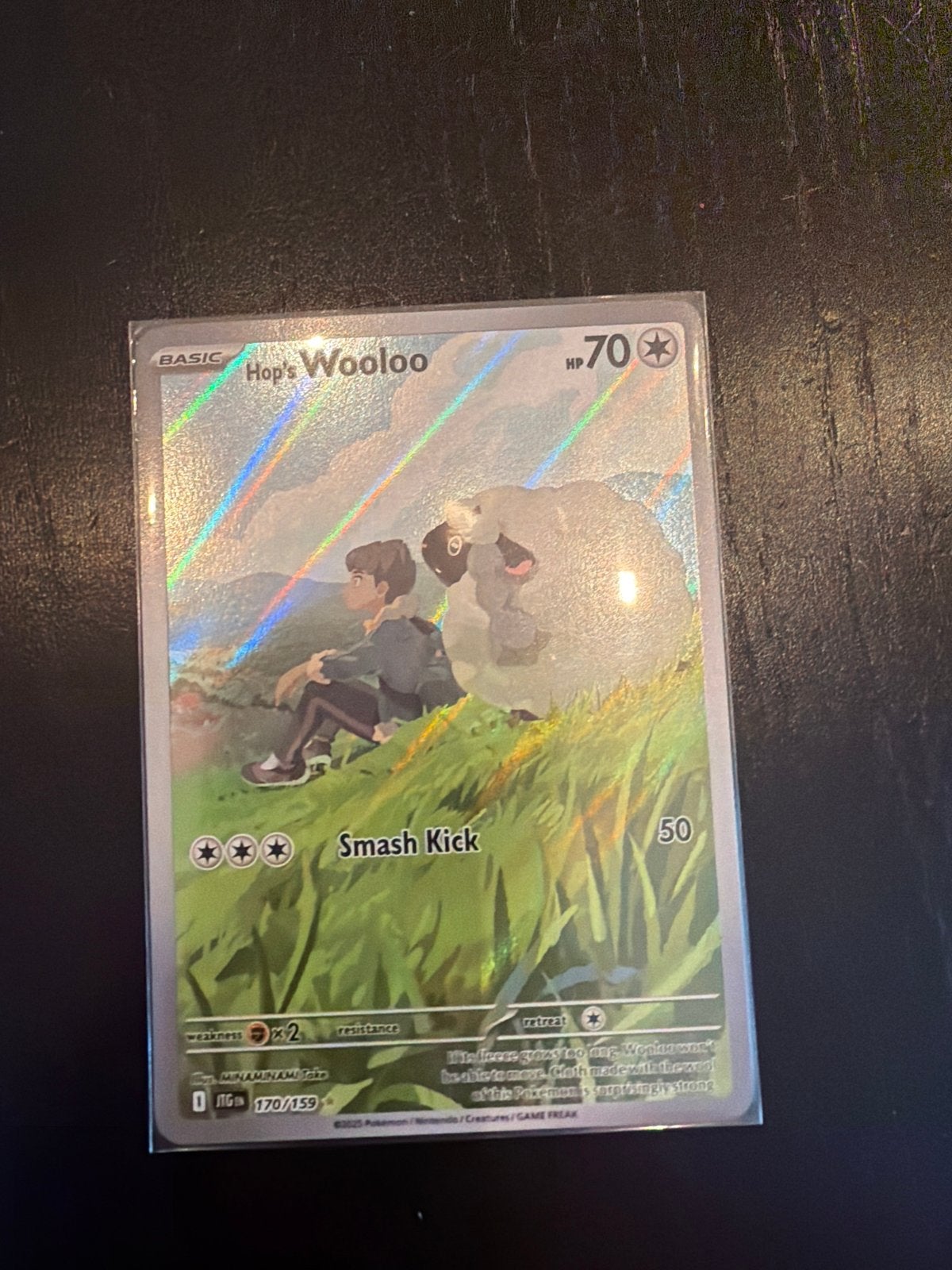 Hop's Wooloo Full Art Pokémon Kaart (170/159), Ophalen of Verzenden, Zo goed als nieuw, Losse kaart, Foil