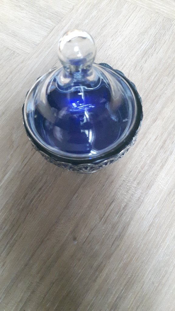 verzilverd glasbokaal, Ophalen of Verzenden