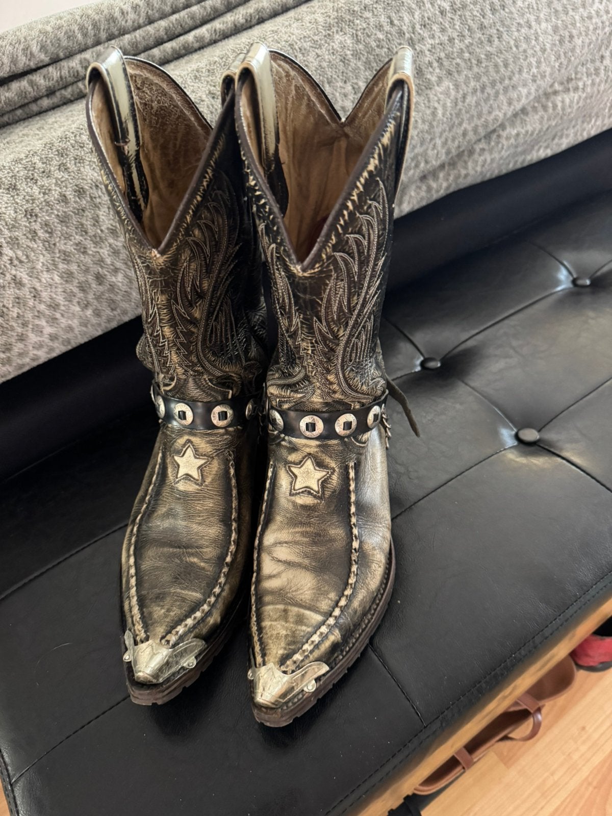 Western unisex boots maat 41 Sancho, Bruin, Overige typen, Ophalen of Verzenden, Gedragen