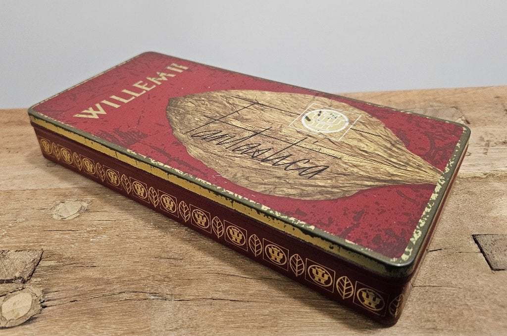 OUD BROCANT "WILLEM II FANTASTICA" SIGARENBLIK, Verzamelen, Ophalen of Verzenden, Gebruikt, Tabaksdoos of Verpakking