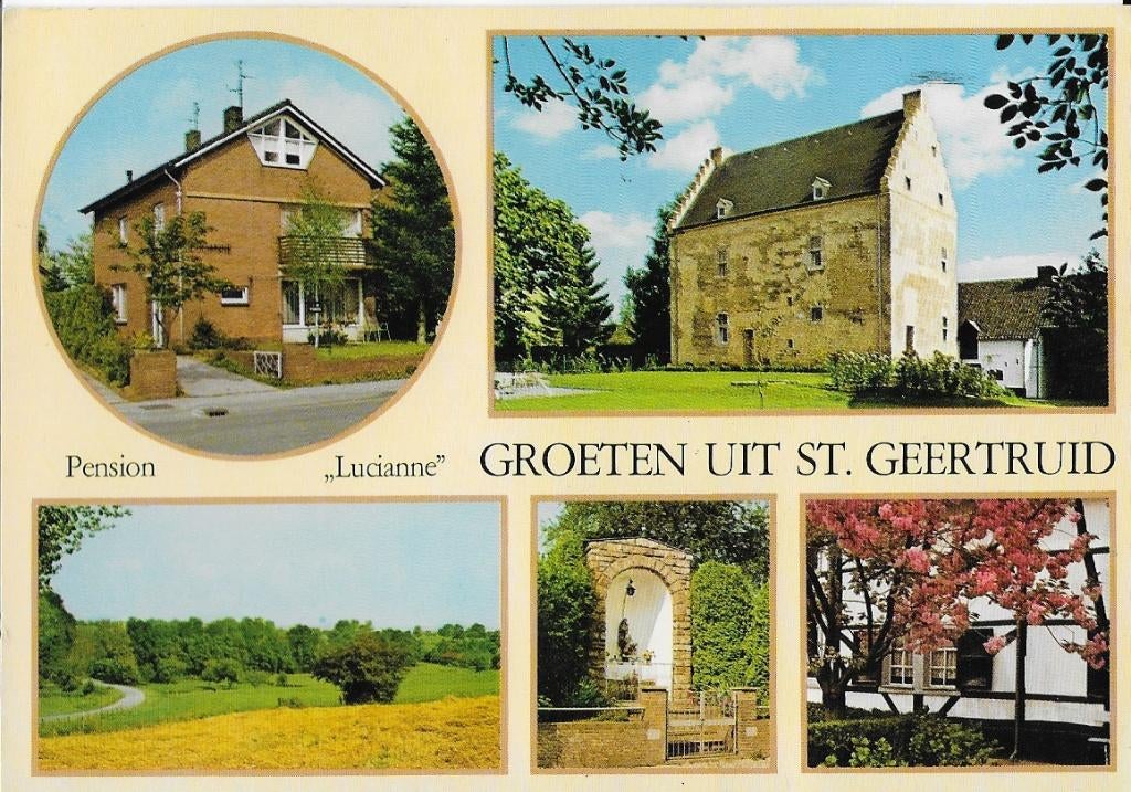 St Geertruid Pension Lucianne Gelopen Ansichtkaart ( 4445), Verzamelen, Ophalen of Verzenden, 1980 tot heden, Gelopen, Limburg