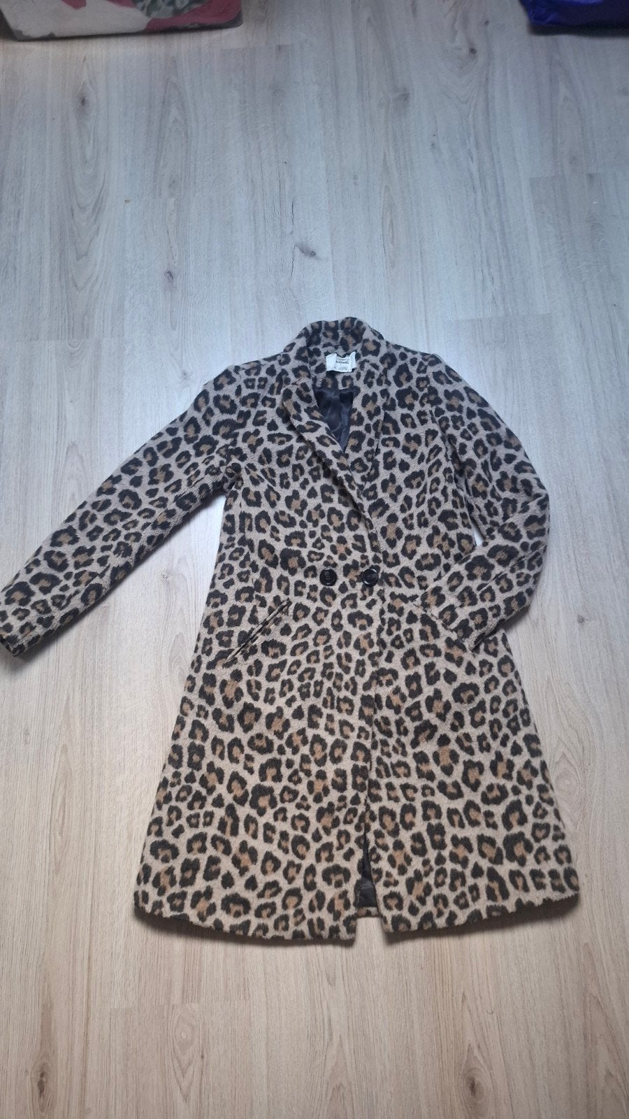 Stradivarius luipaardprint jas - Maat S, Kleding | Dames, Ophalen of Verzenden, Gedragen, Bruin