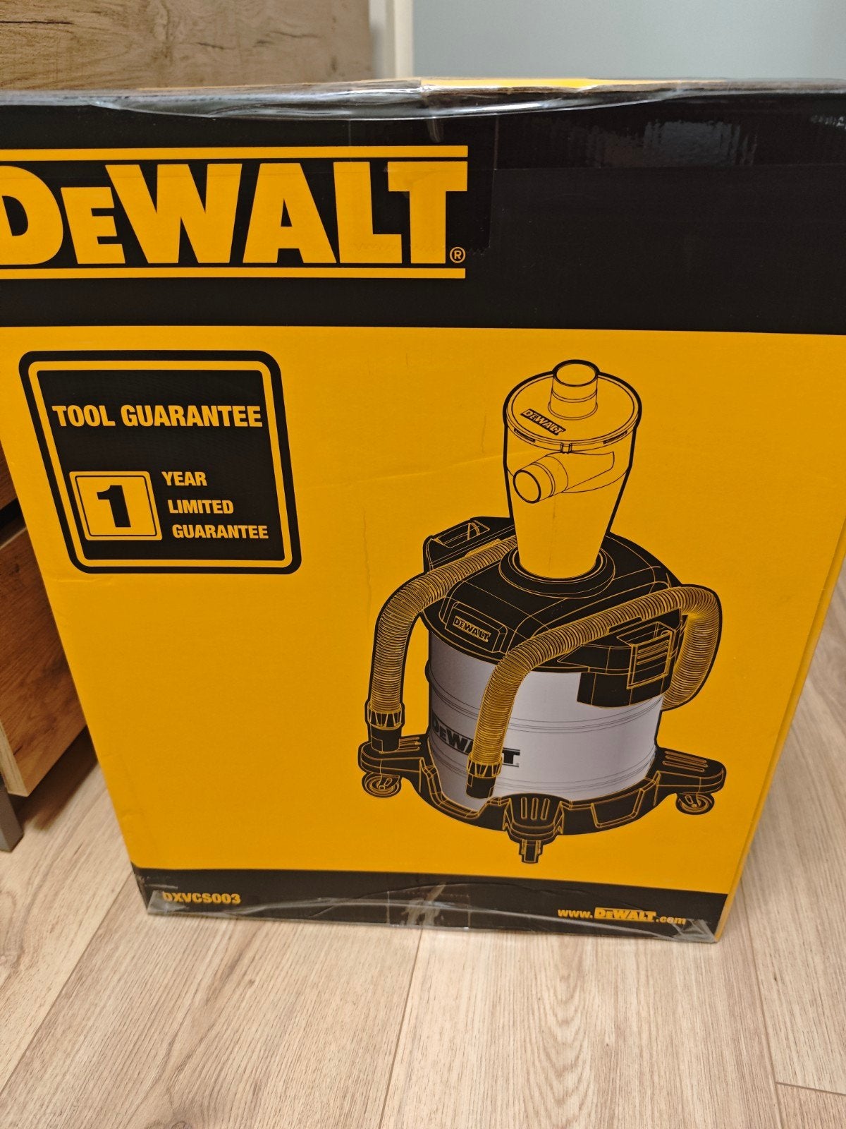 DEWALT DXVCS003 Stofafscheider met 38L RVS tank