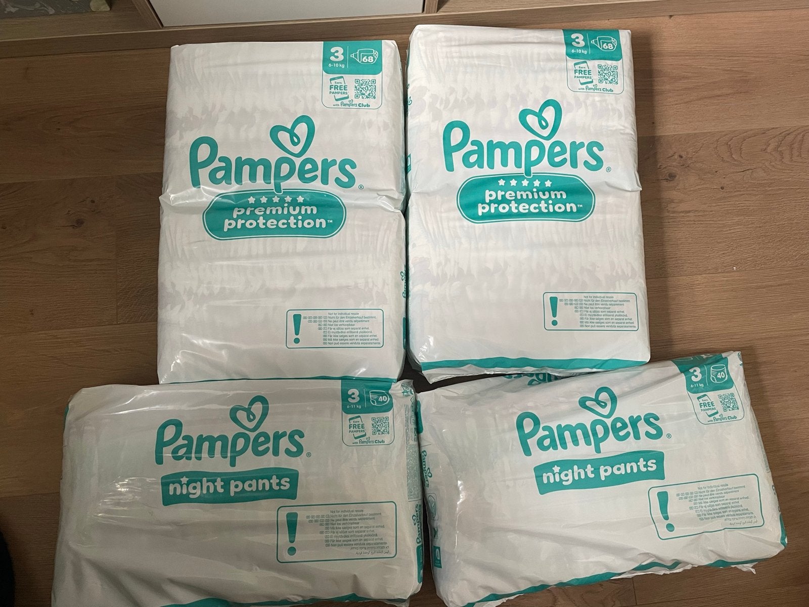 Pampers Luiers Maat 3-136 Premium Protection, 80 Night Pants, Ophalen, Nieuw