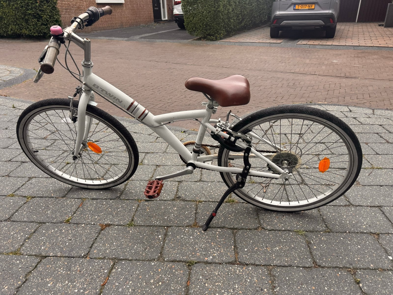Btwin Mountainbike Wit 24 inch met versnellingen, Fietsen en Brommers, Ophalen, Gebruikt, 20 tot 24 inch