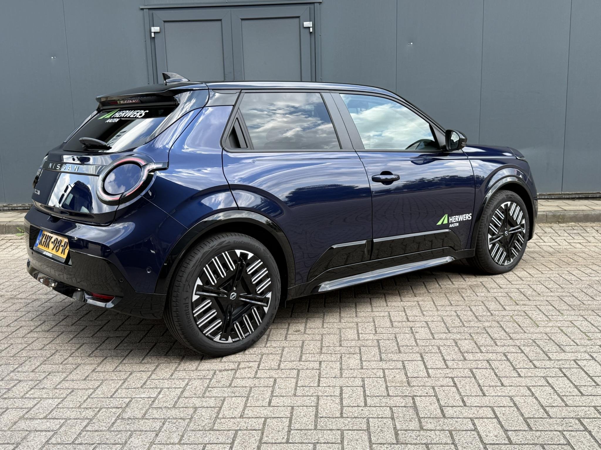 Nissan Micra ADVANCE - Launch Edition 52 kWh / Apple Carplay, Auto's, Stof, Automatische klimaatregeling, 150 pk, Blauw