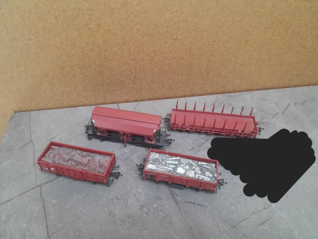 Fleischmann 5012, 5208, 5221 en 5510 TEAB!!!, Hobby en Vrije tijd, Gebruikt, Gelijkstroom, Fleischmann, Wagon