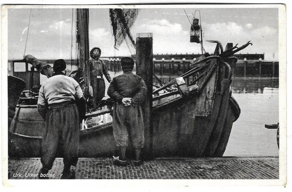 U27 Urk  Urker botter, Ophalen of Verzenden, 1940 tot 1960, Gelopen, Flevoland