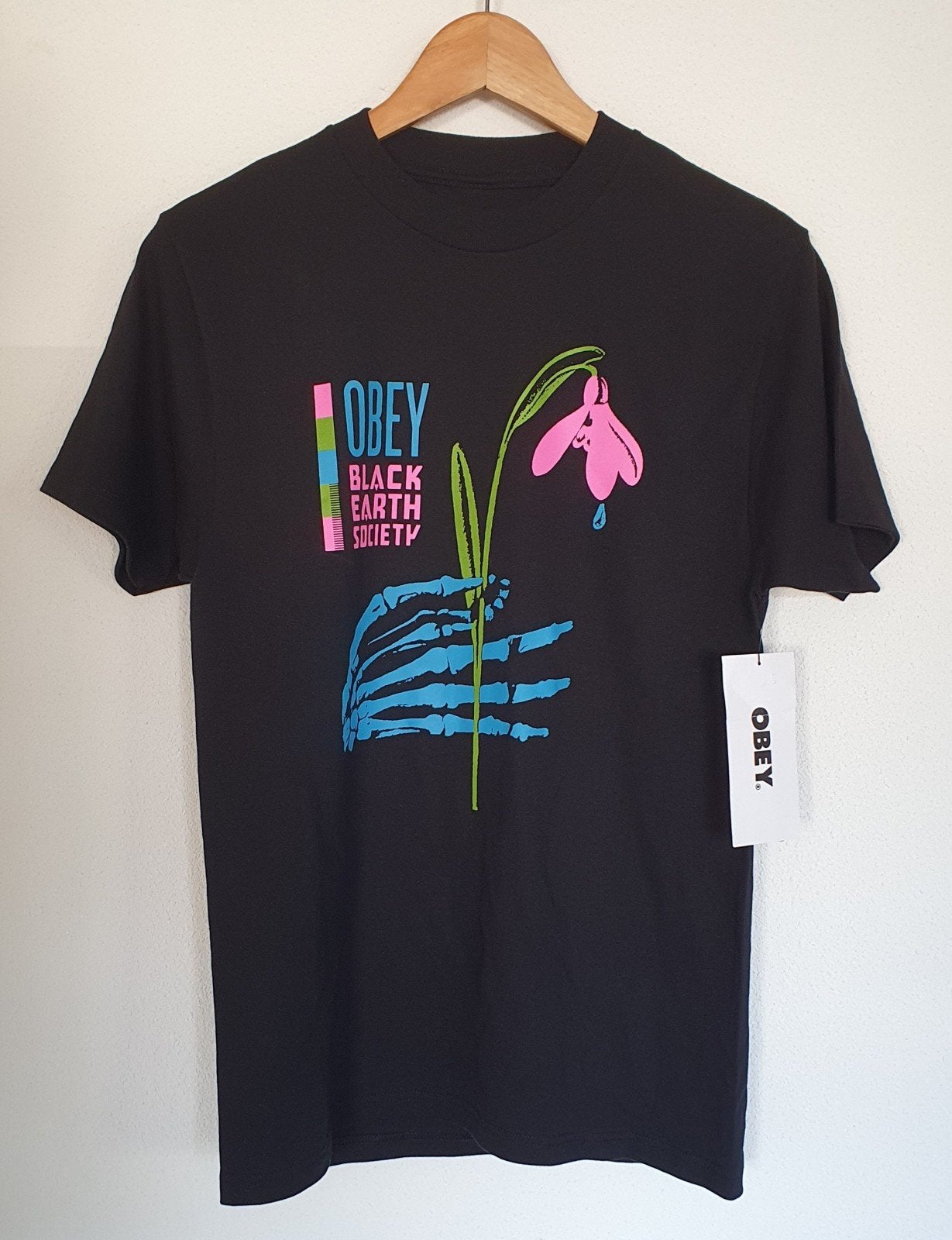 Obey T-shirt Maat S, Verzenden, Nieuw, Zwart, Obey