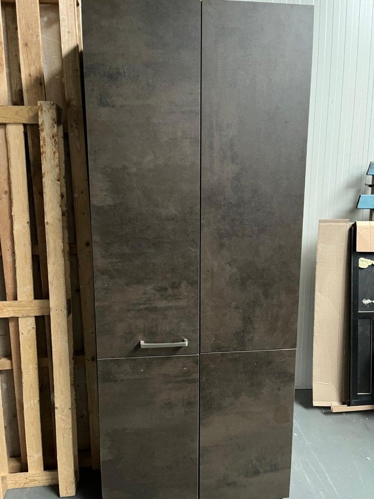 Ballerina 2 hoge kasten model top bruin betonlook, NIEUW, Huis en Inrichting, Ophalen, Bruin, 200 cm of meer, Nieuw