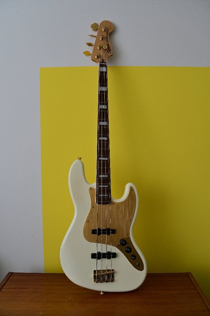 Fender Squier Jazz Bass 40th anniversary, Ophalen, Gebruikt, Elektrisch