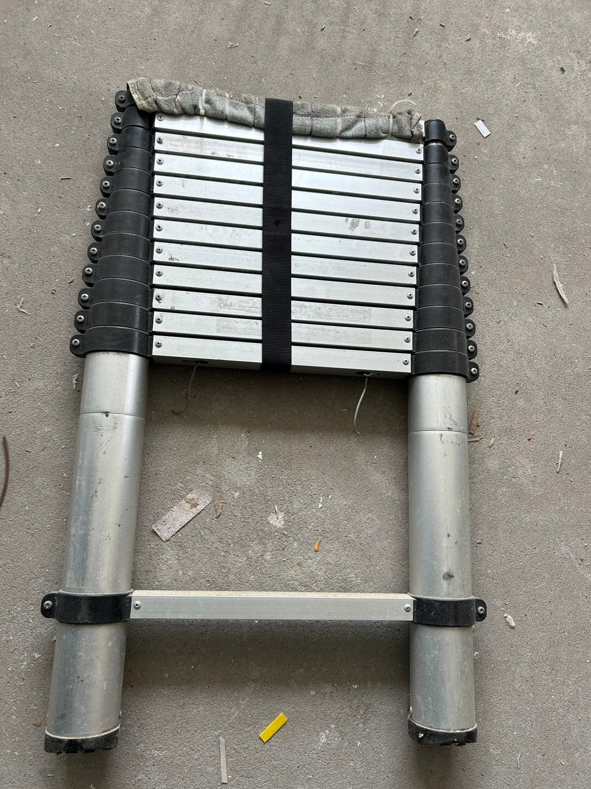 Telescoop ladder., Ophalen, Gebruikt, Opvouwbaar of Inschuifbaar, 2 tot 4 meter