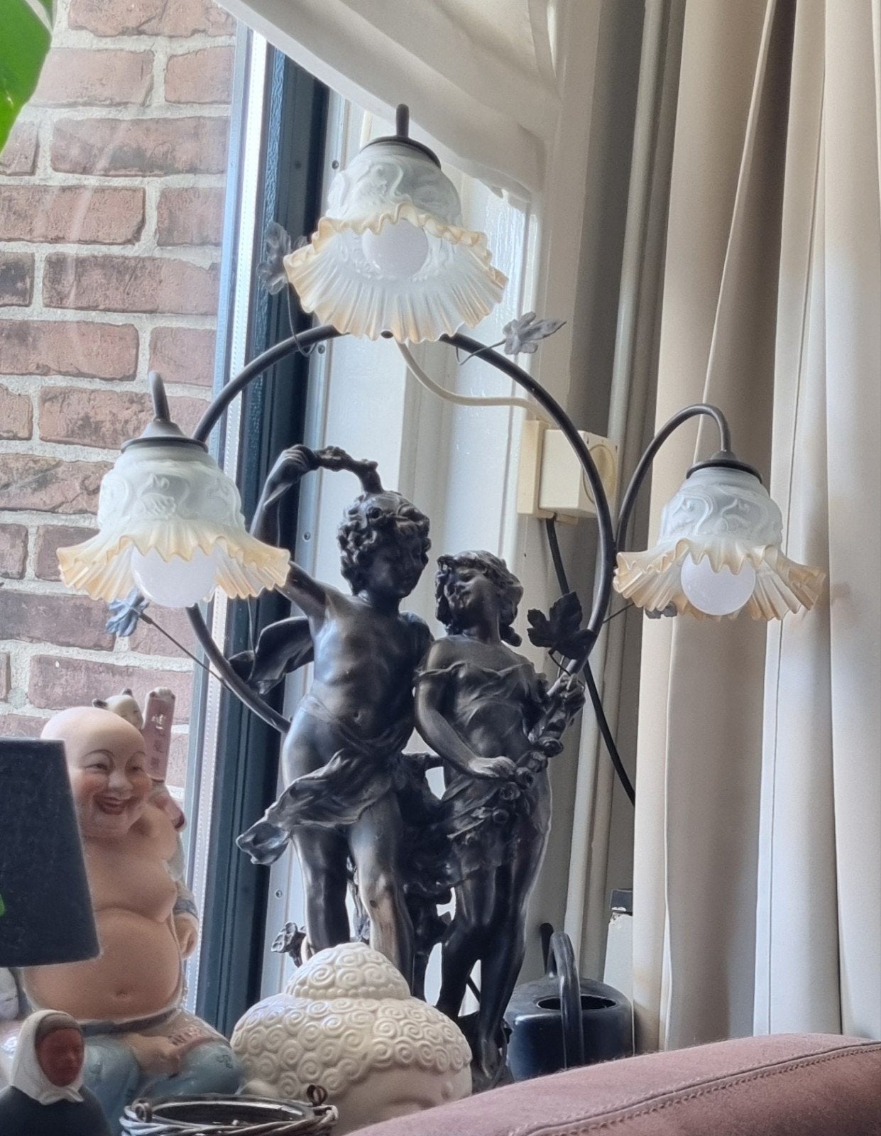 Antieke lamp, Antiek en Kunst, Antiek | Lampen, Ophalen