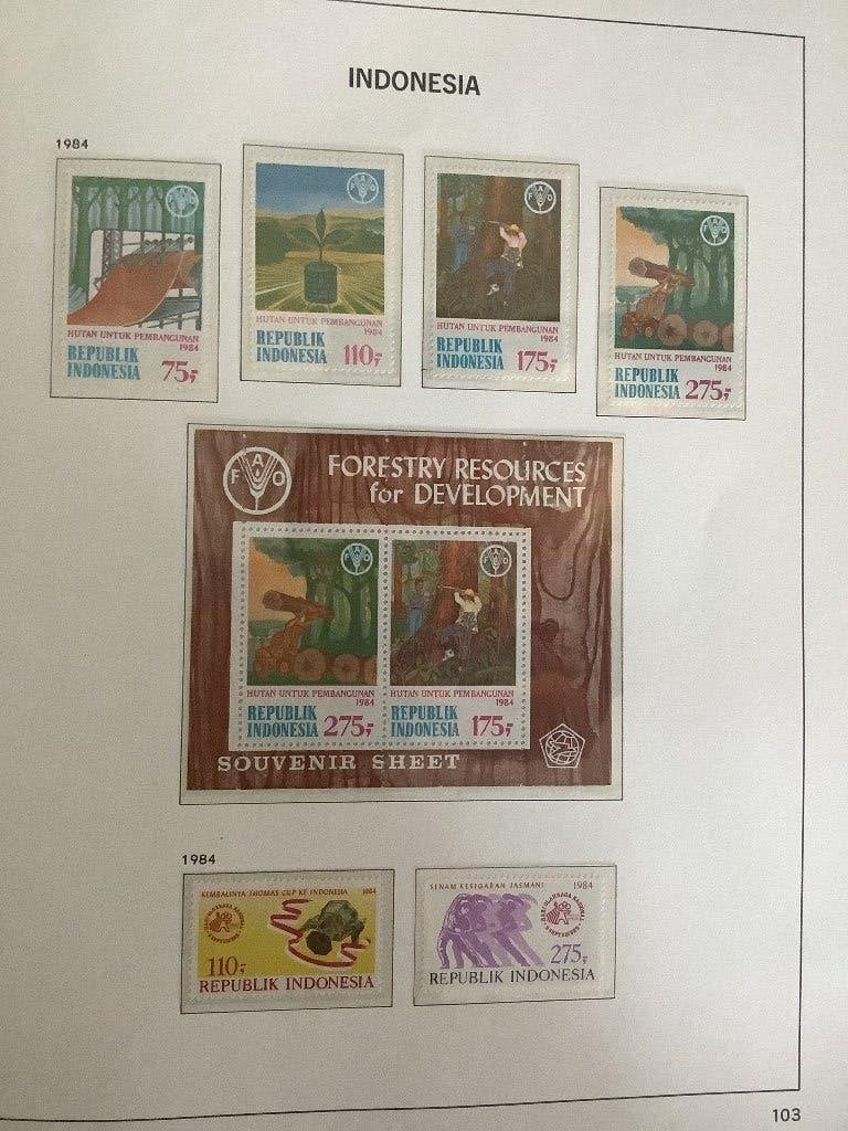 Indonesië complete postfrisse collectie 1970-1989 Adv. D, Ophalen of Verzenden, Buitenland