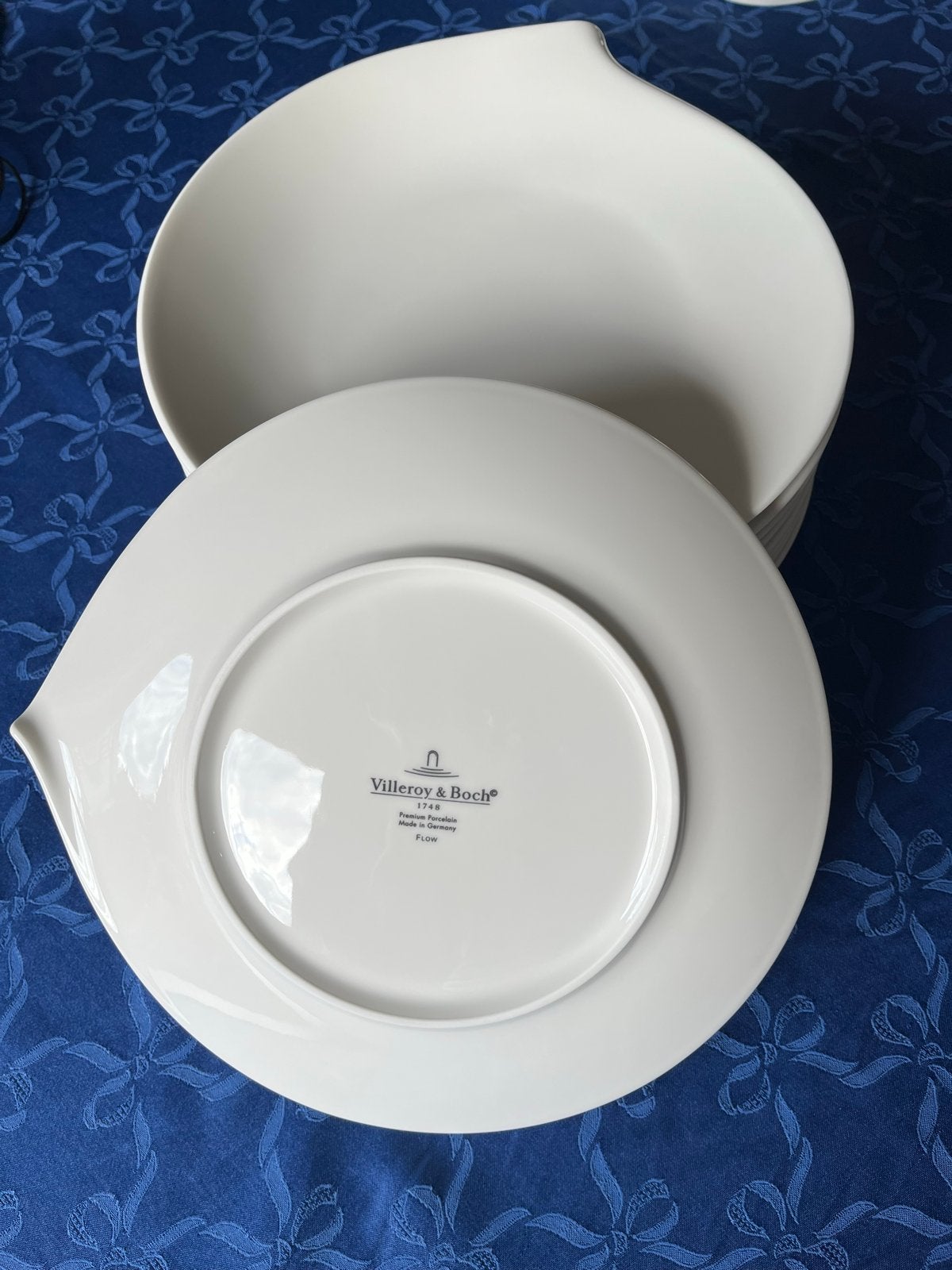 Villeroy & Boch Flow Borden - Premium Porselein, Villeroy & Boch, Ophalen of Verzenden, Zo goed als nieuw, Bord(en)