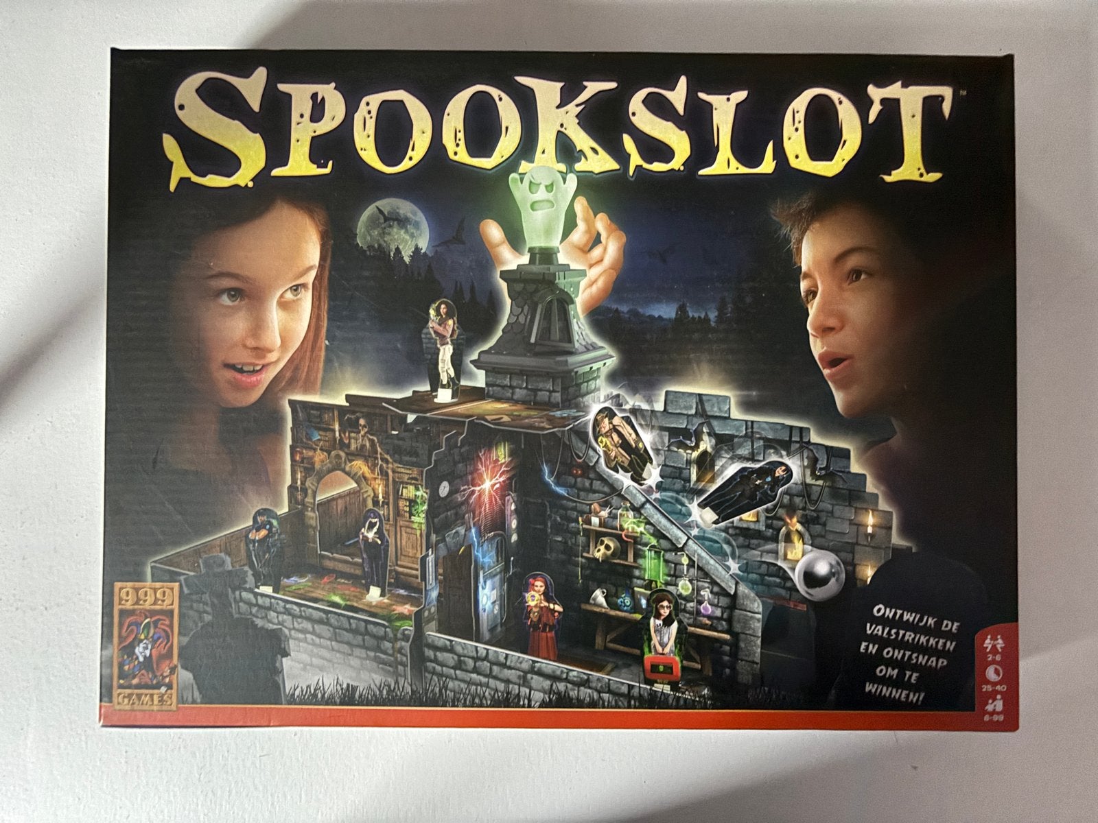 Spookslot Bordspel - Compleet en Onbeschadigd, Drie of vier spelers, Ophalen of Verzenden, Zo goed als nieuw