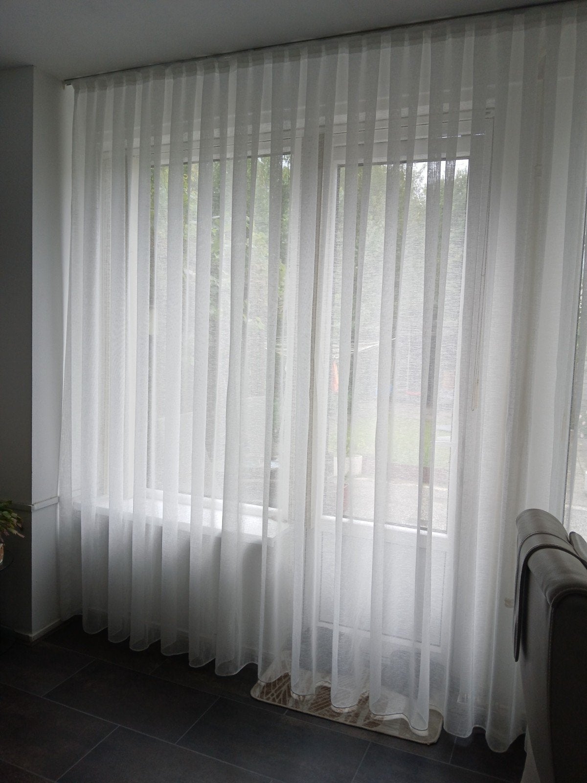 linnenlook vitrage nieuw 360x258, Ophalen of Verzenden, Nieuw, Vitrage