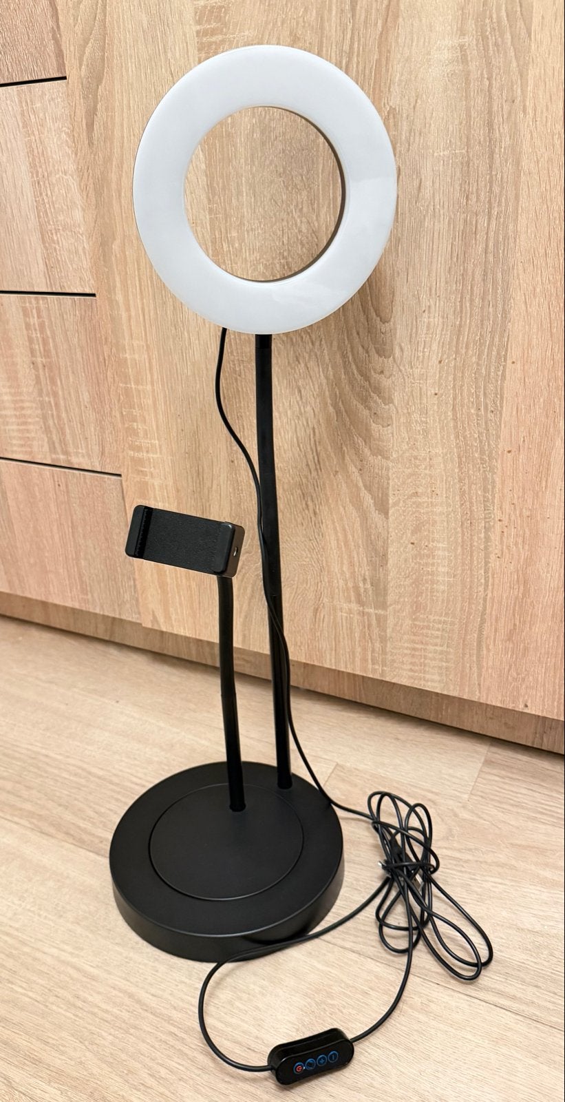 IKEA LÅNESPELARE Ringlamp met telefoonhouder - Z.g.a.n., Ophalen, Zo goed als nieuw