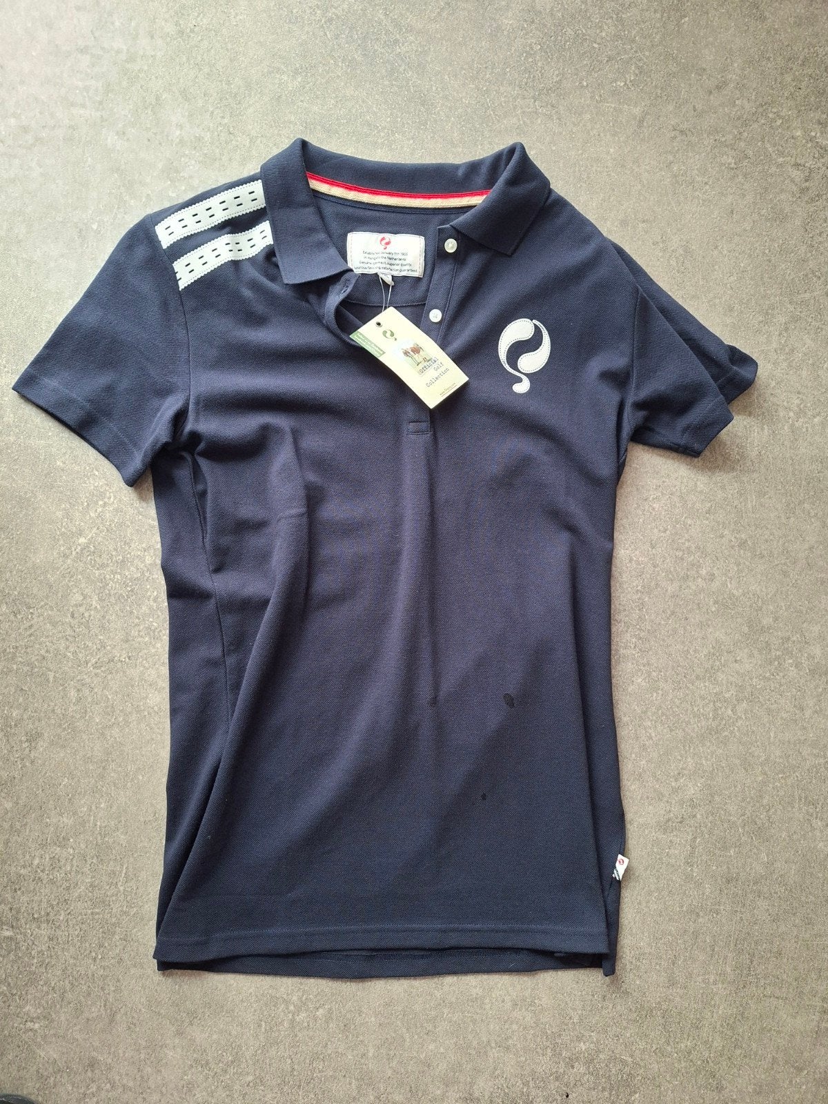 Donkerblauw poloshirt met korte mouwen, Q1905, Nieuw, Verzenden, Maat 48/50 (M)