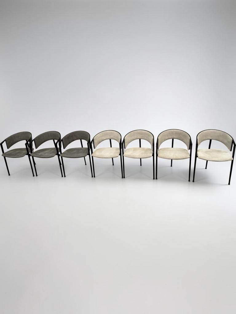 6x Castelijn SLA stoelen, Huis en Inrichting, Stoelen, Ophalen of Verzenden, Gebruikt, Leer, Vijf, Zes of meer stoelen