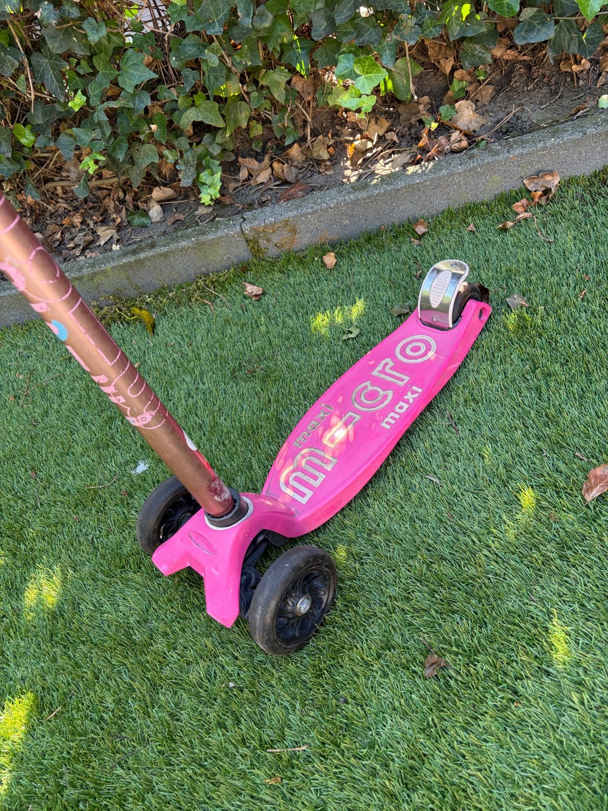 Roze Micro Maxi step met eenhoorn, Fietsen en Brommers, Ophalen, Gebruikt, Gewone step