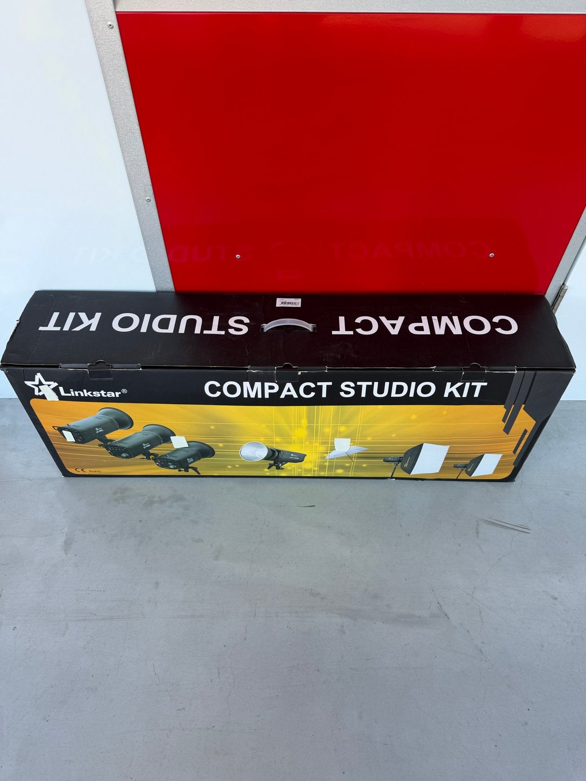 Complete Linkstar Compact Studio Kit LFK-250 met achtergrond, Ophalen, Complete fotostudio, Zo goed als nieuw, Inclusief lampen