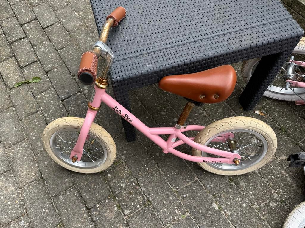 Retro Rider Loopfiets - Roze met gebruikssporen, Ophalen, Gebruikt