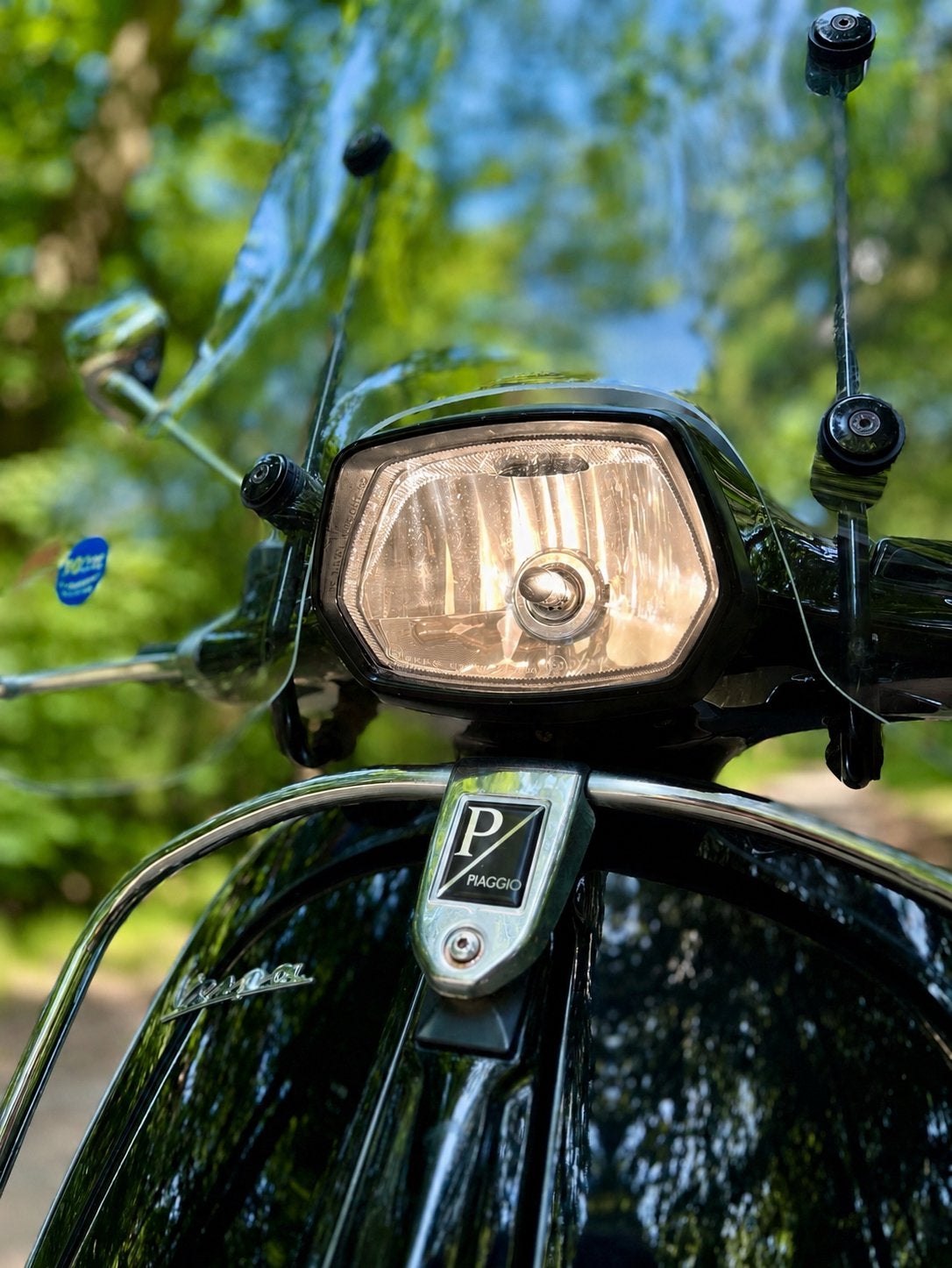 Vespa Sprint 50cc 2017 4T 2V - Glans Zwart, Fietsen en Brommers, Scooters | Vespa, Ophalen, Gebruikt, Benzine, 50 cc