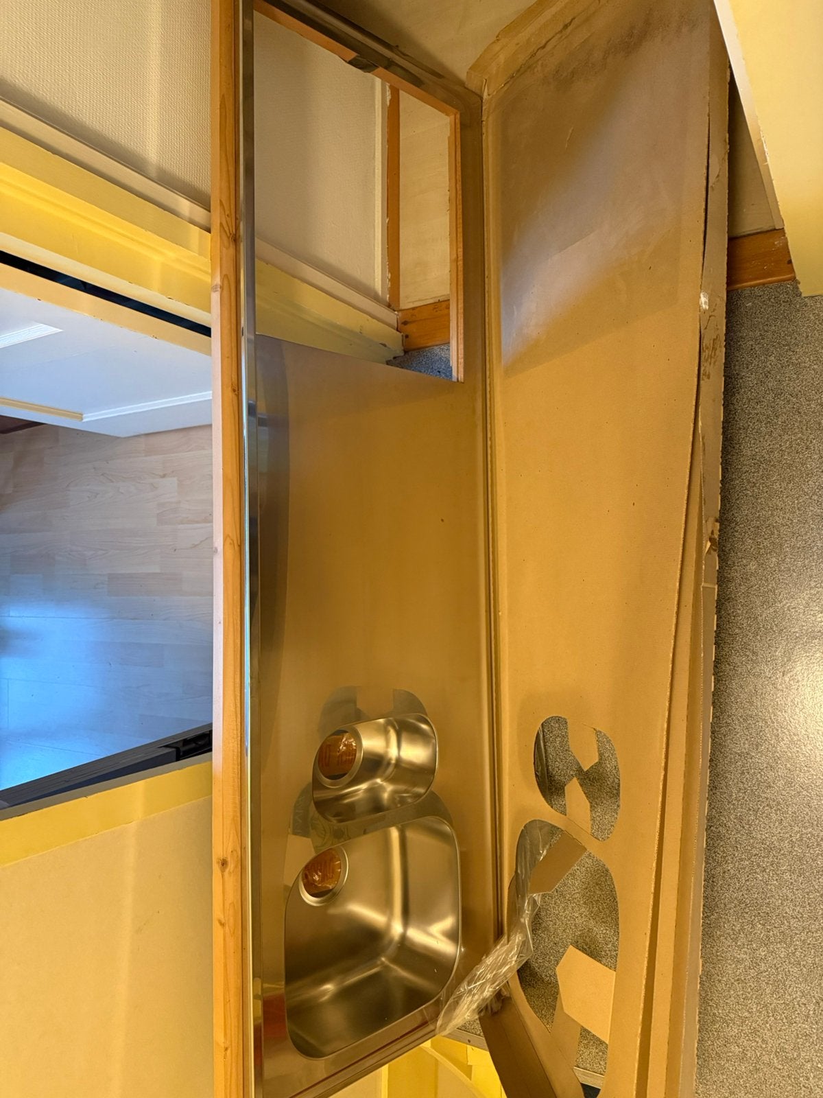 Aanrechtblad rvs. Nieuw, Huis en Inrichting, Ophalen, 150 tot 200 cm, Nieuw, Minder dan 100 cm