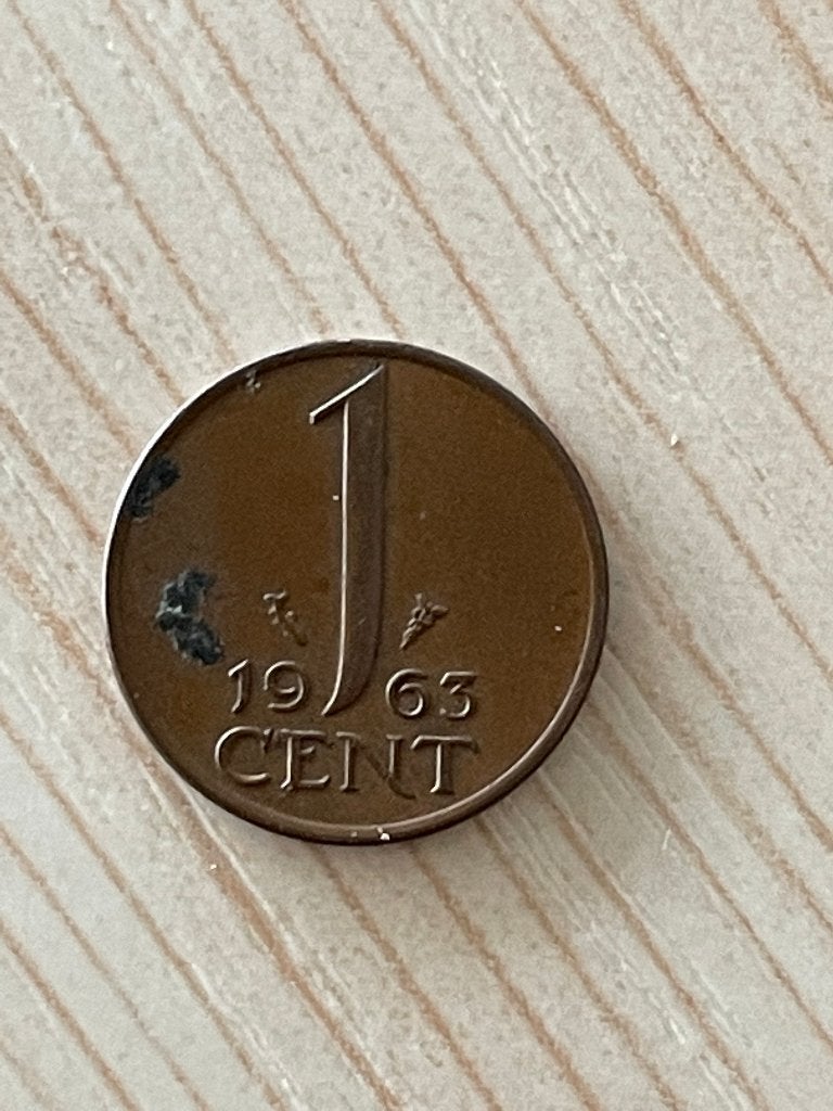 Nederland 1 Cent van 1963 - 1 stuks koningin Juliana, Postzegels en Munten, Munten | Nederland, Ophalen of Verzenden, Koningin Juliana
