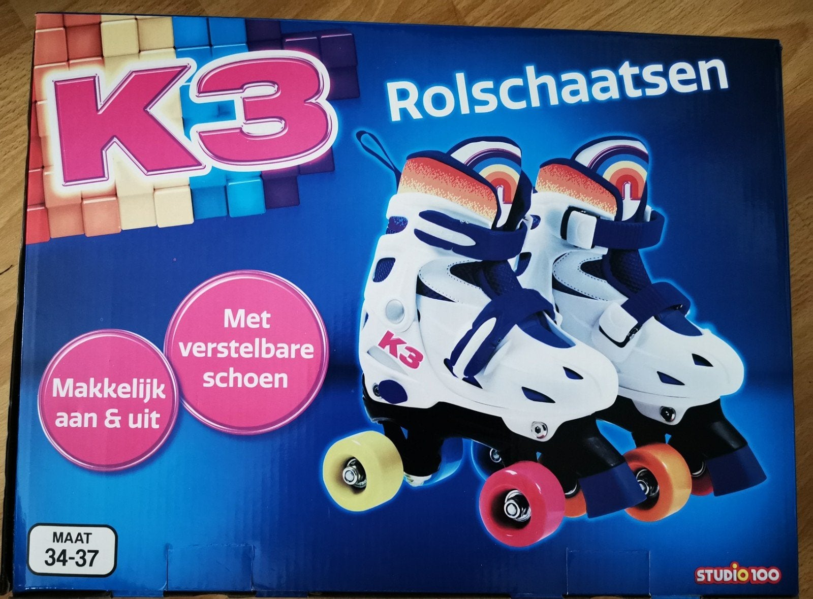 K3 Rolschaatsen verstelbaar maat 34-37 zo goed als nieuw, Ophalen of Verzenden, Verstelbaar, Zo goed als nieuw, Kinderen