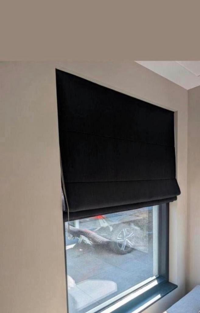 Tuiss Vouwgordijn Antraciet/Zwart 128,3x178,5 cm, 100 tot 150 cm, Zwart, Ophalen of Verzenden, Zo goed als nieuw