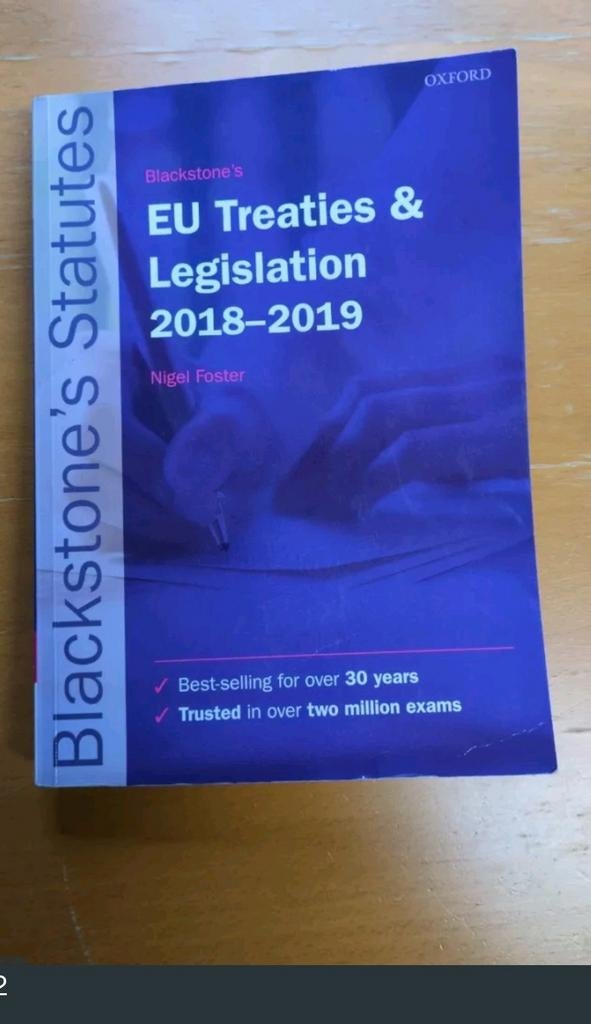 EU Treaties and Legislation, Ophalen of Verzenden