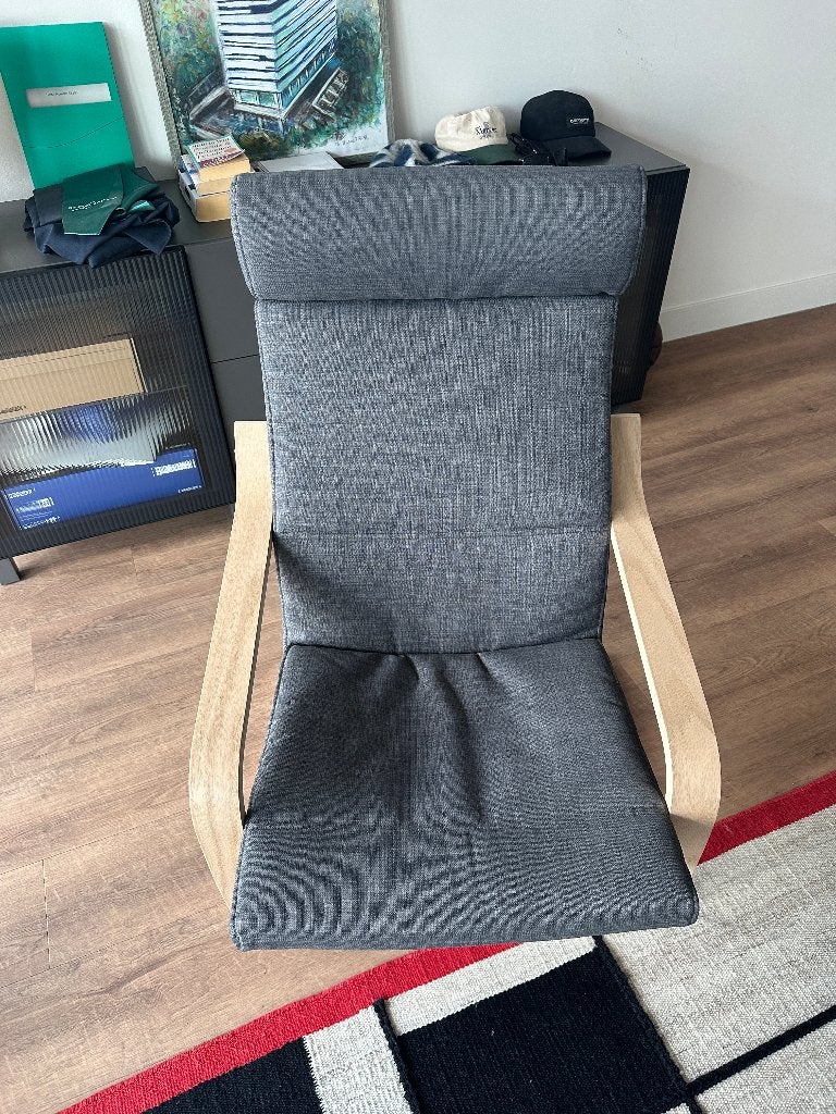 IKEA POÄNG armchair, Huis en Inrichting, Fauteuils, Ophalen, 75 tot 100 cm, Minder dan 50 cm