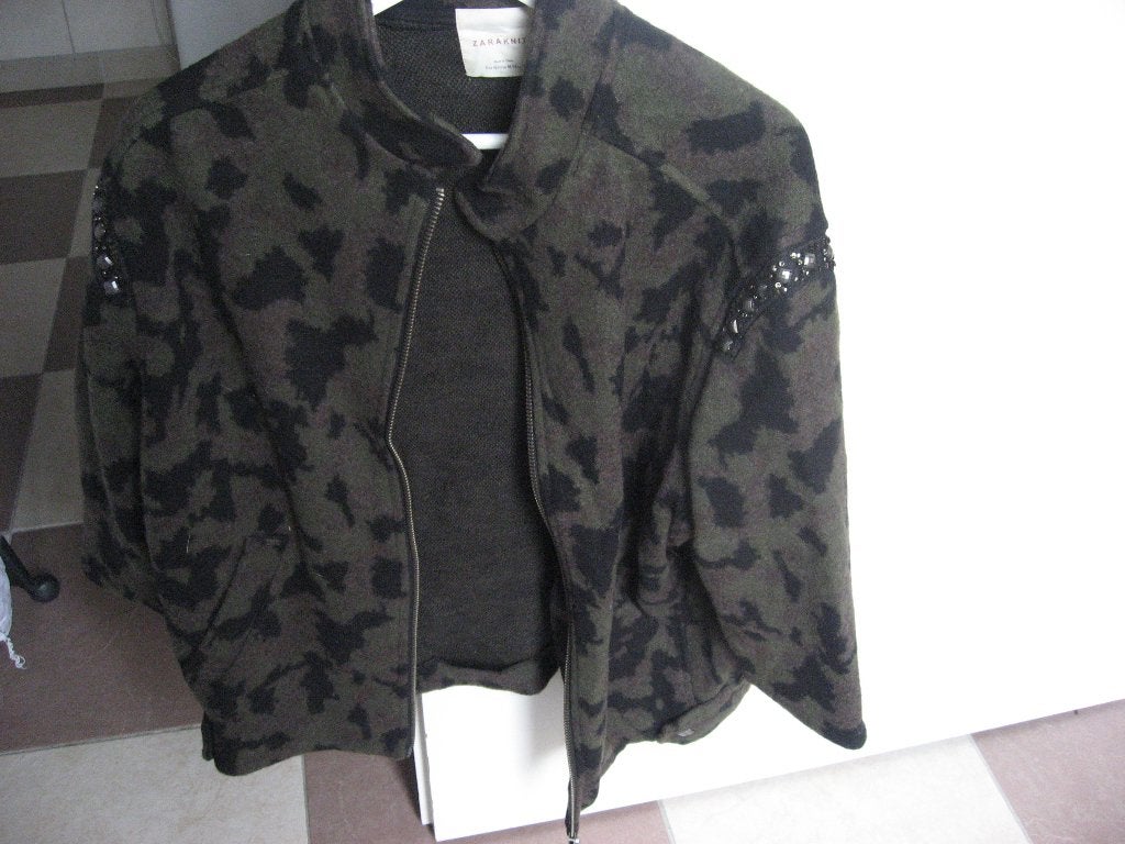 groene oversized jas van Zaraknit, mt M, Kleding | Dames, Jassen | Winter, Maat 38/40 (M), Verzenden, Zara, Zo goed als nieuw
