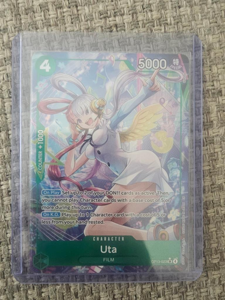 Uta op13 023 sr one piece, Hobby en Vrije tijd, Verzamelkaartspellen | Overige, Ophalen of Verzenden, Nieuw, Losse kaart, Foil